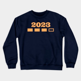 2023 new year t-shirt with progress bar Crewneck Sweatshirt